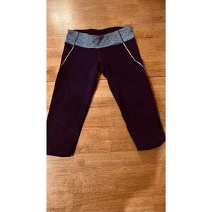 Lululemon Purple Run Excel Cropped Leggings Size XS